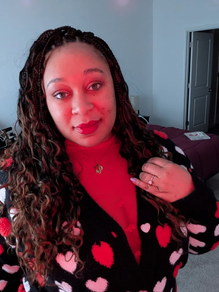 Client wearing long black crochet curls — Crochet Braids